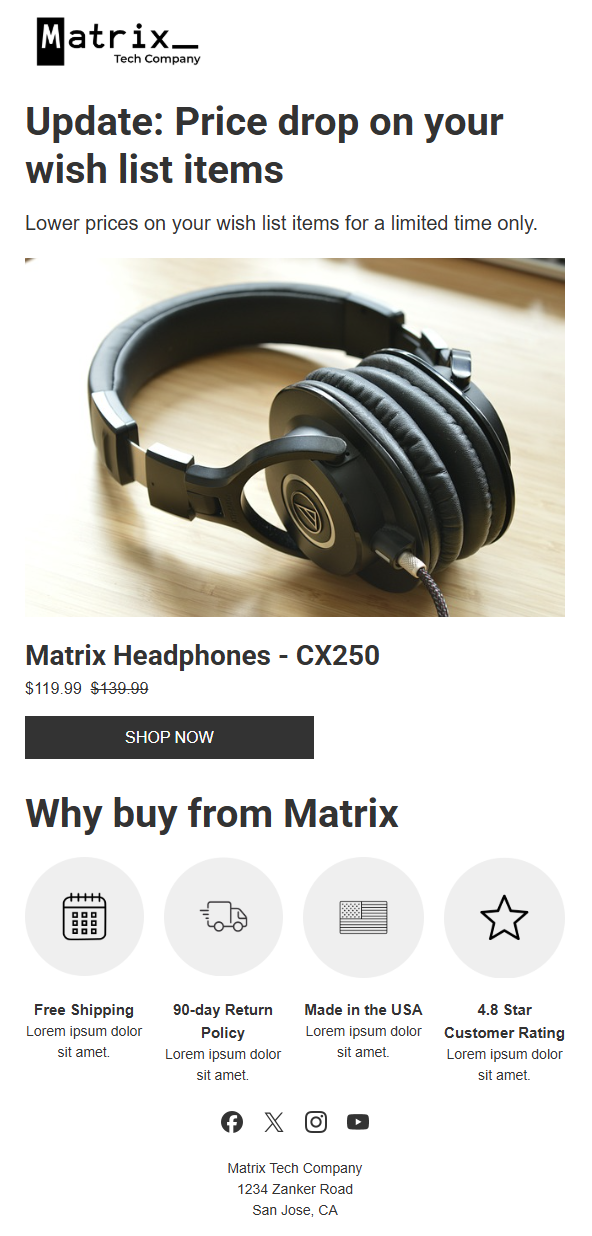 Ecommerce Email Template